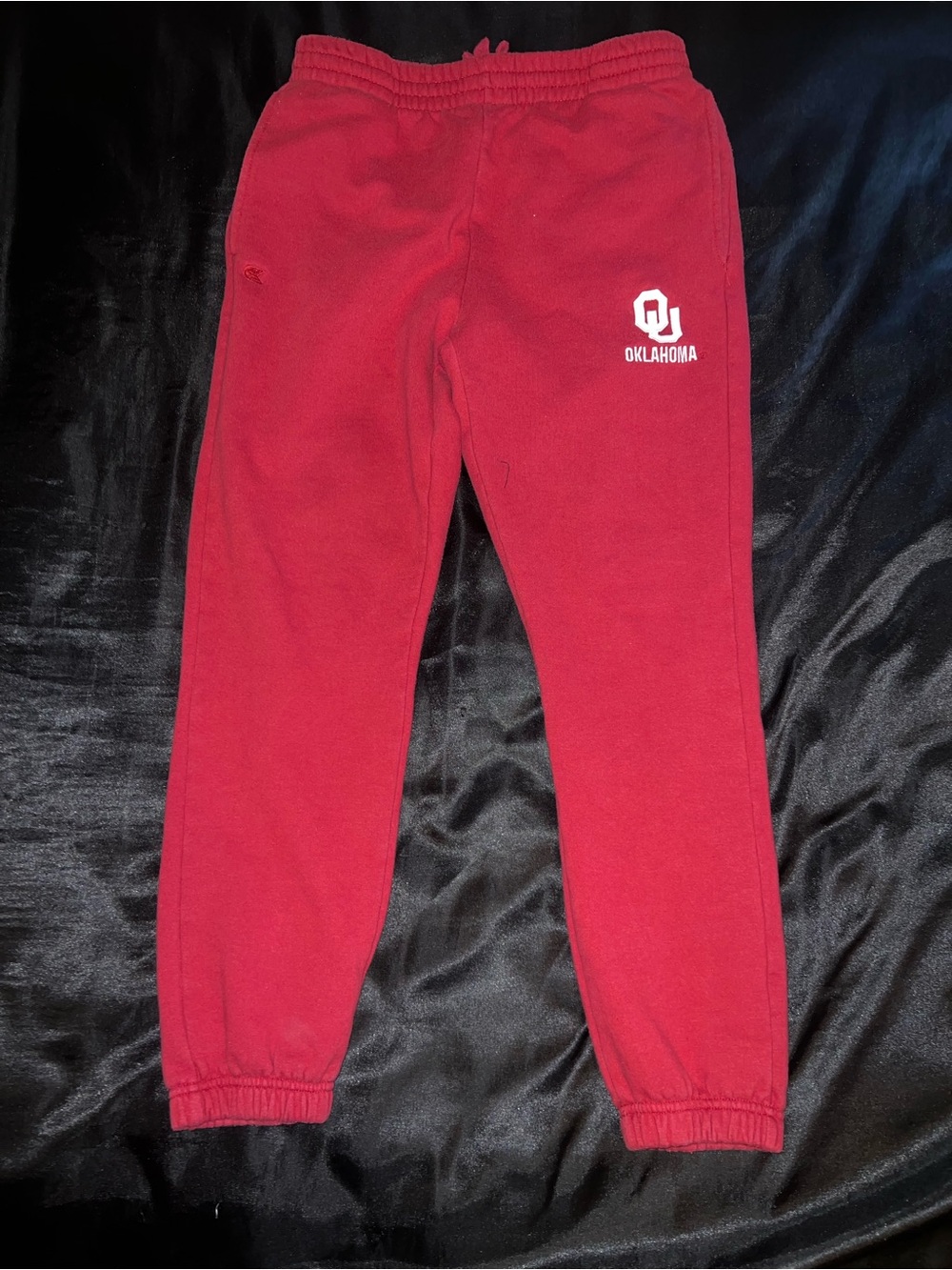 Colosseum Red Oklahoma Logo Kids Sweatpants